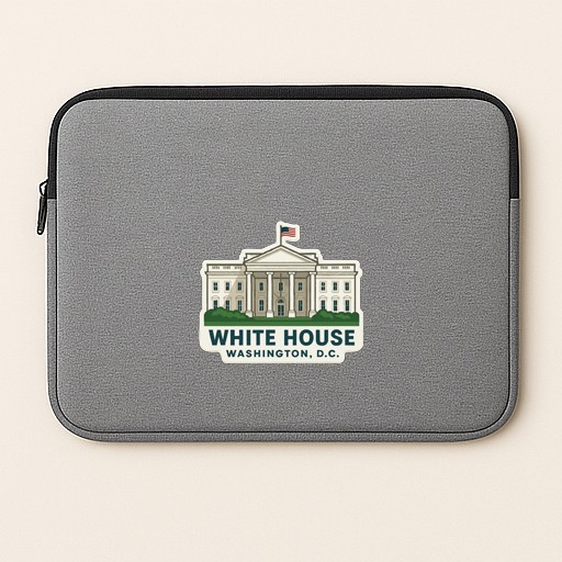 White House Washington DC Iron On Heat Transfer Vinyl HTV Die-Cut Symbolic