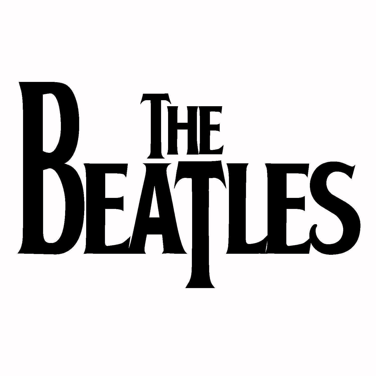 THE BEATLES NO BACKGROUND VINYL DECAL USA MADE CAR WINDOW WALL MUSICAL GROUP