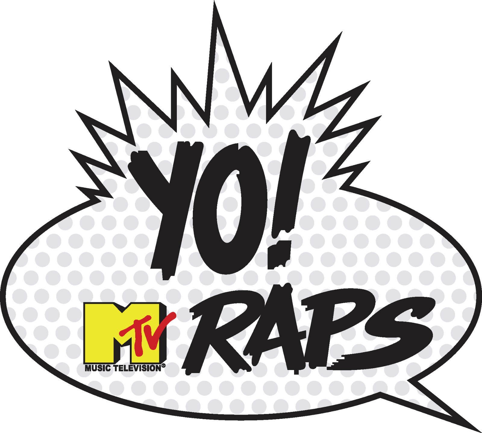 Yo raps sticker mtv skate cell laptop bumper vinyl decal 80s 90s