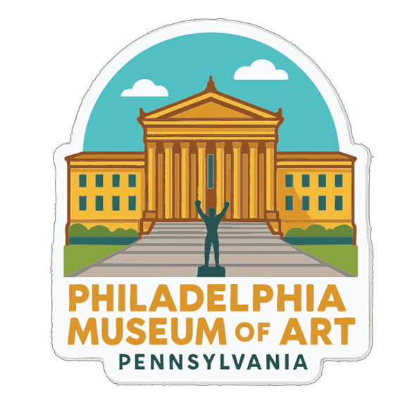 Philadelphia Museum of Art Sticker Decal Vinyl Die-Cut Symbolic Landmark Design