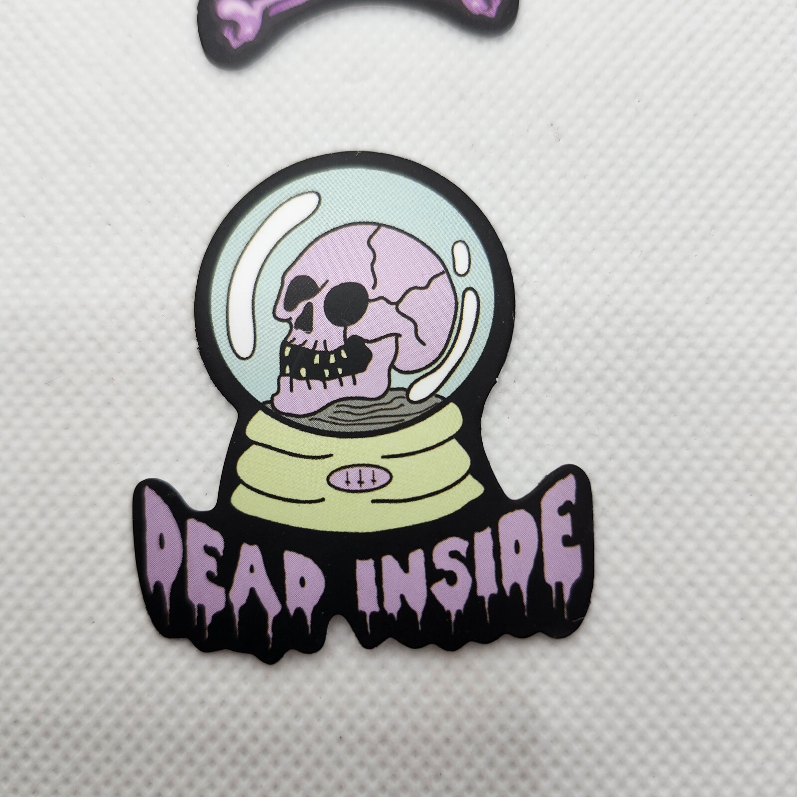 Lot Of 9 Morbid Goth Creepy Cute Dark Pastel Vinyl Waterproof Stickers Skulls