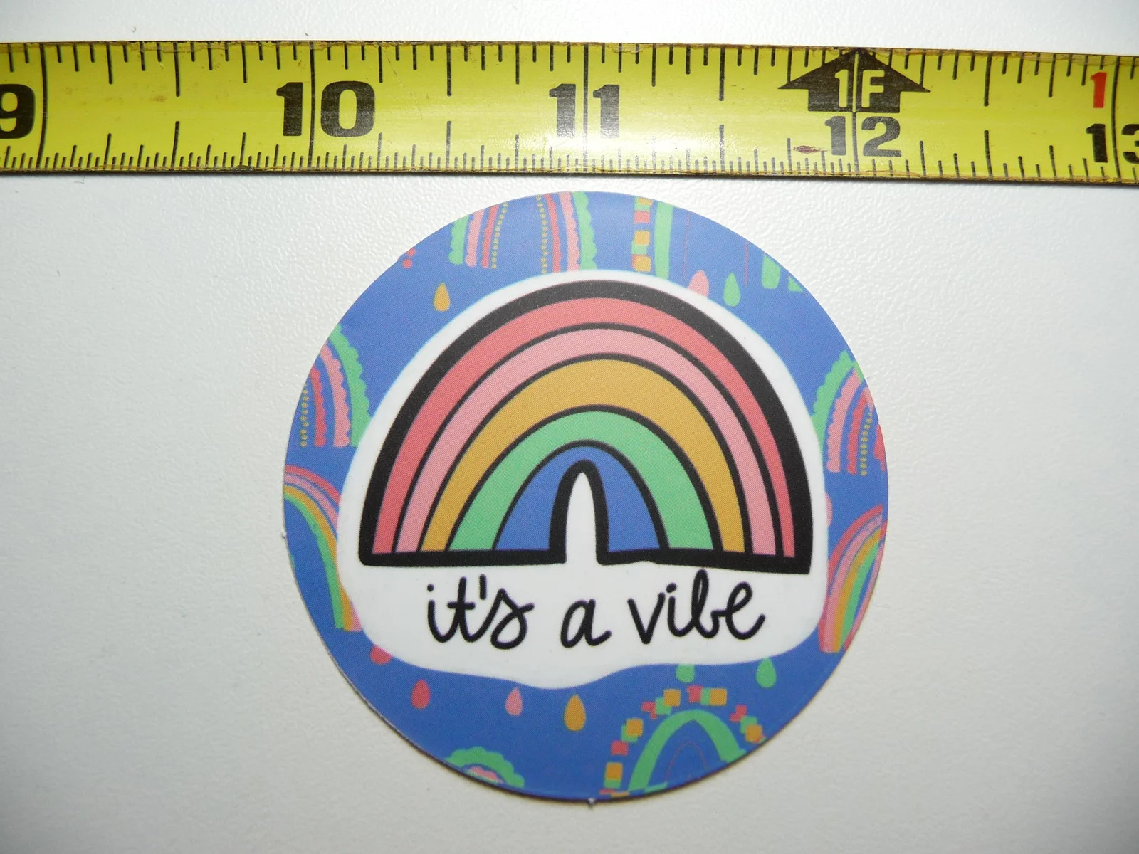 IT’S A VIBE RAINBOW SMALL STICKER DECAL MOTIVATIONAL POSITIVE ATTITUDE MOTIVATE