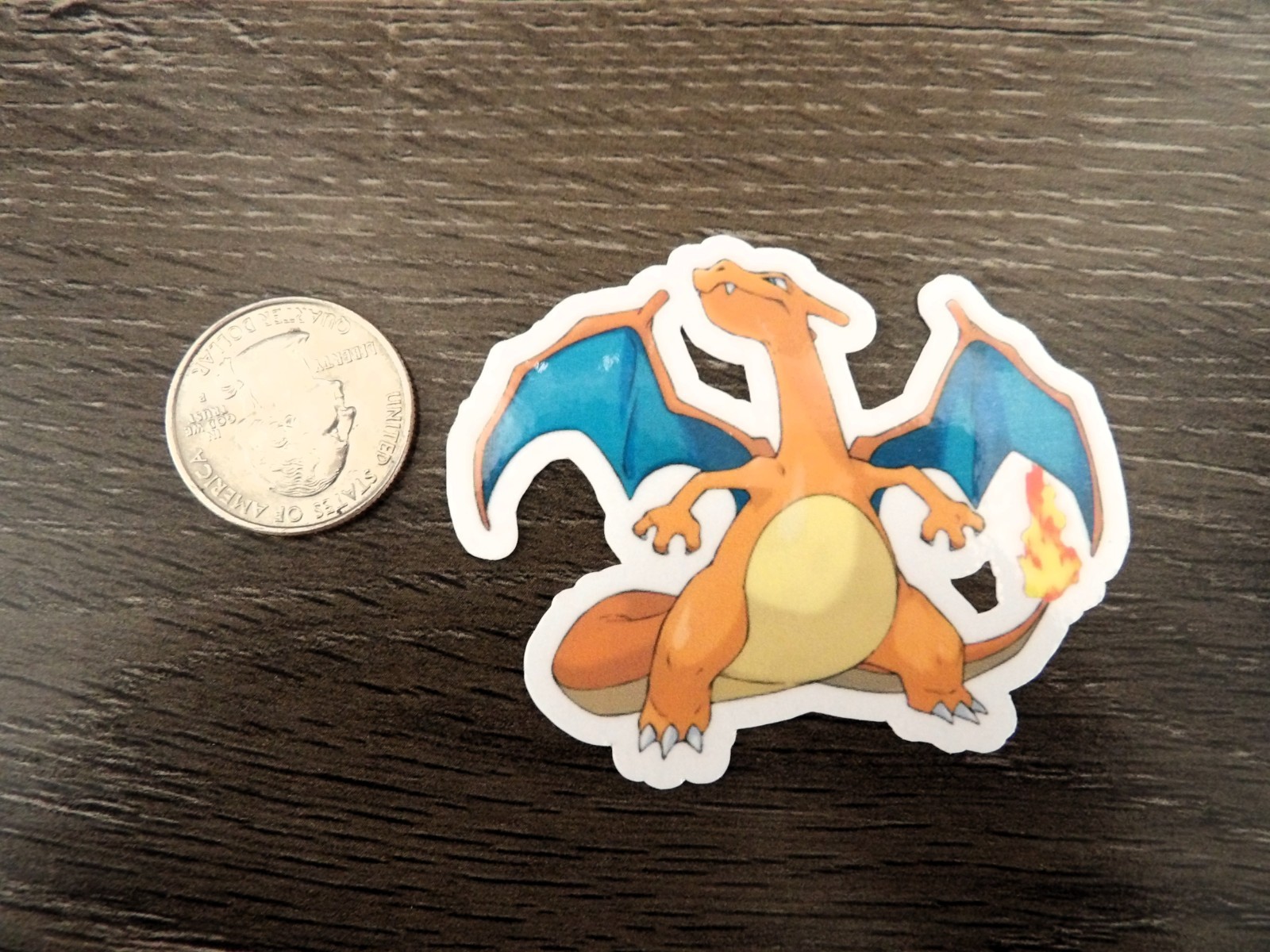 Gen 1 & 3 Charizard Stickers – Lot of 3 – Vinyl, Waterproof, Die-cut – Original