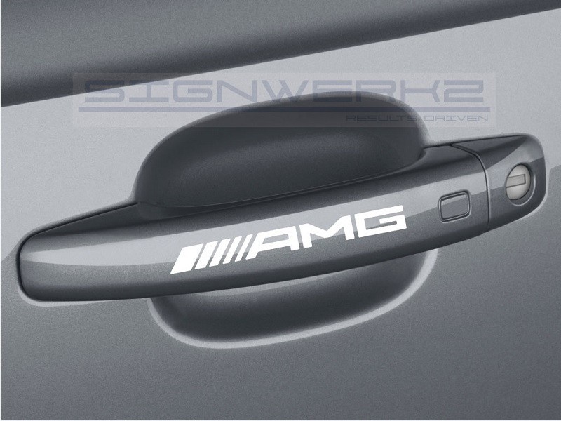 AMG Door Handle Decal Sticker logo Mercedes Benz – Set of 4