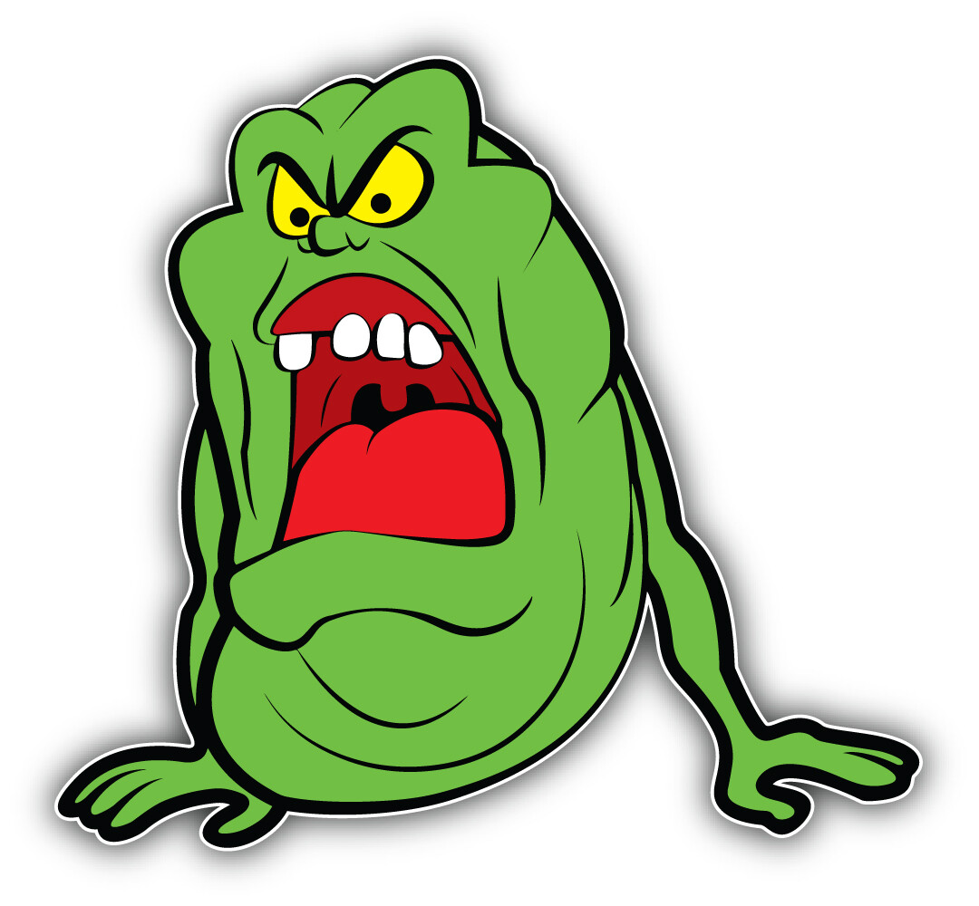 Ghostbusters Cartoon Angry Slimer Sticker Bumper Decal – "SIZES"