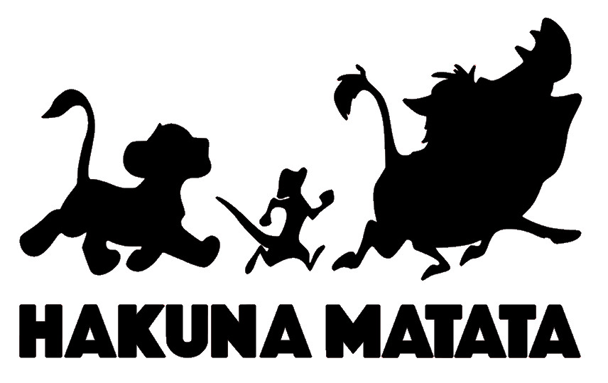 HAKUNA MATATA, THE LION KING , Decal Sticker for Car, Laptop