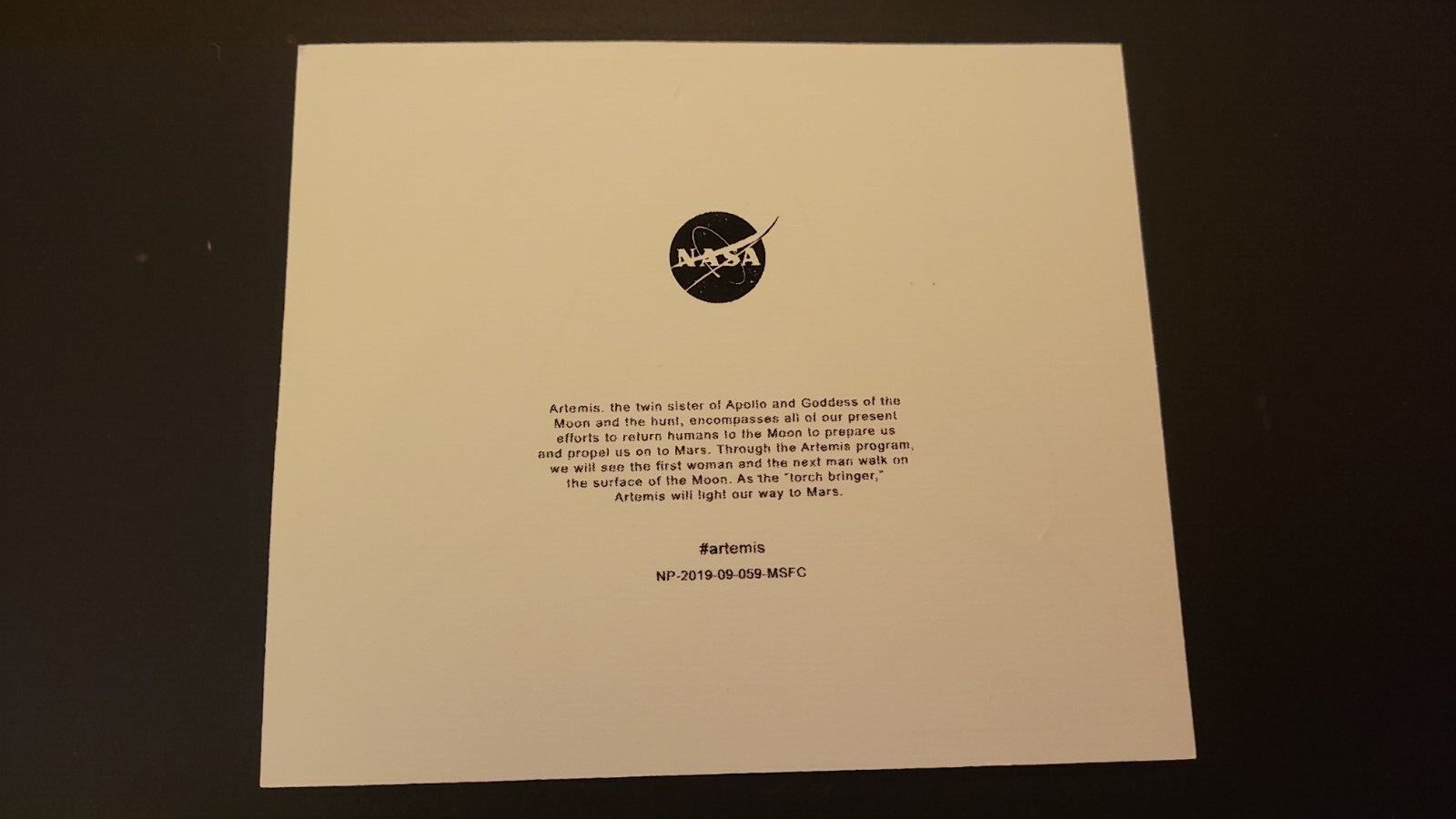 NASA ARTEMIS VINYL STICKER DECAL