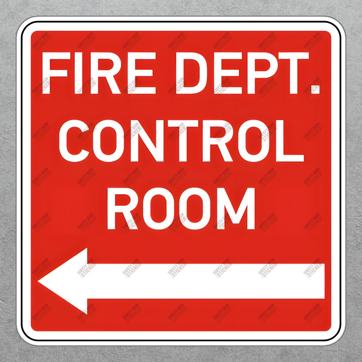 Fire Department Control Room Sign Essential Safety Signage for #25863
