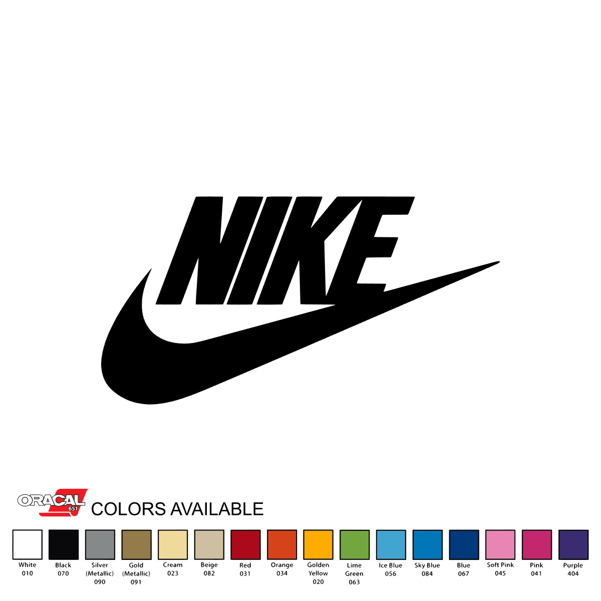 Nike Swoosh Logo Die Cut Vinyl Decal Permanent Sticker 2" CHOOSE COLOR