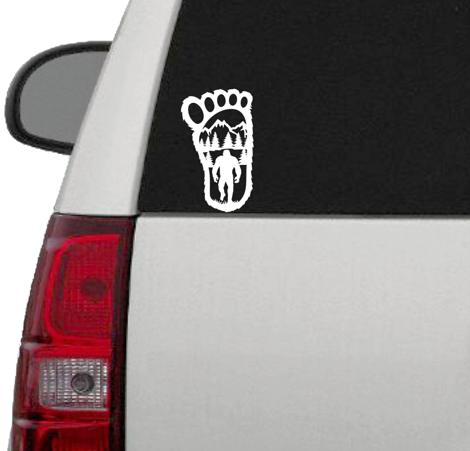 Bigfoot Yeti Footprint Vinyl Decal Sticker Car Truck Window Bumper Wall Tablet