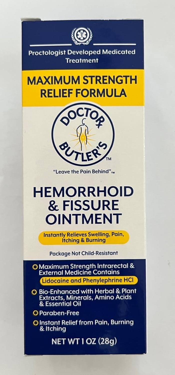 Doctor Butler’S Hemorrhoid & Fissure Ointment – Hemorrhoid Treatment and Hemorrh