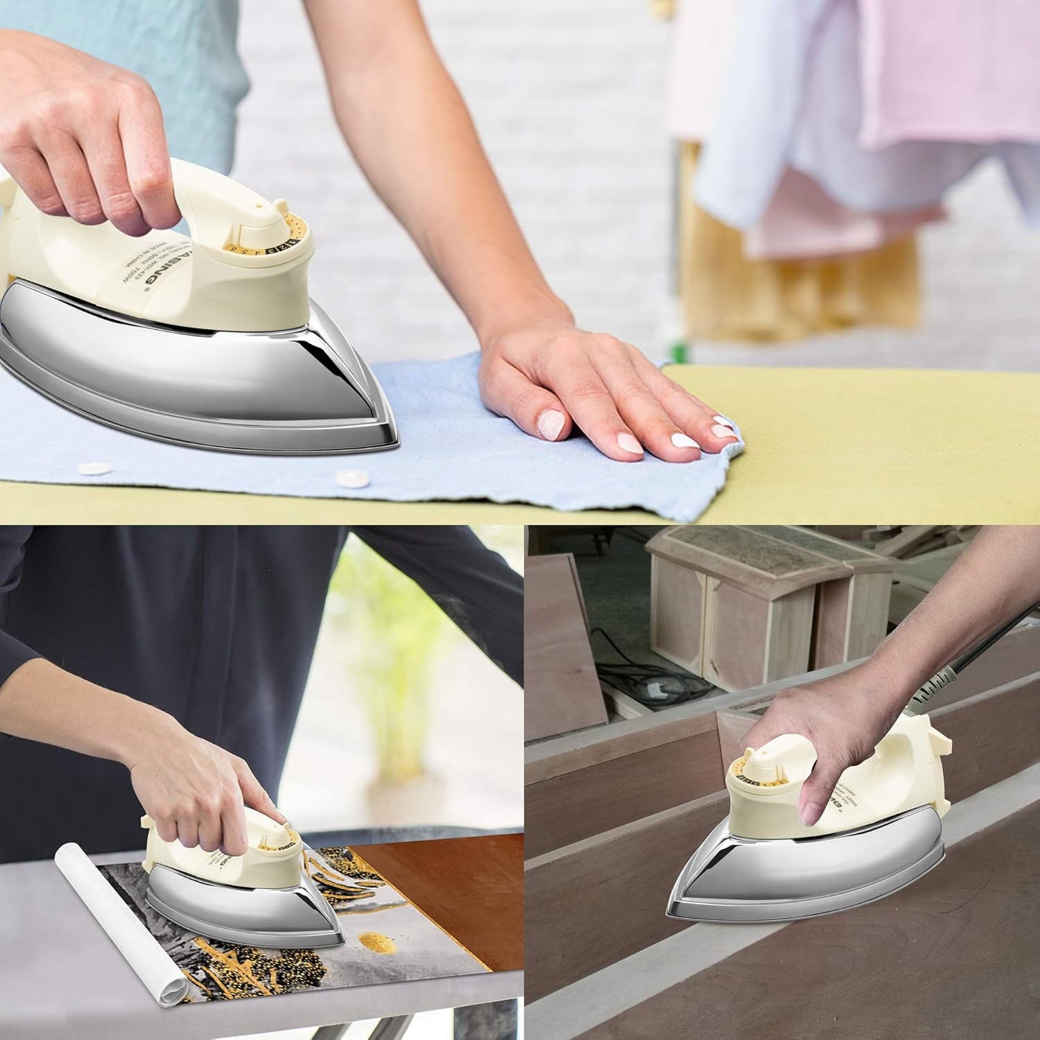 Lightweight Portable Dry Iron for Industry Household Usage Upgraded Mirror Stain
