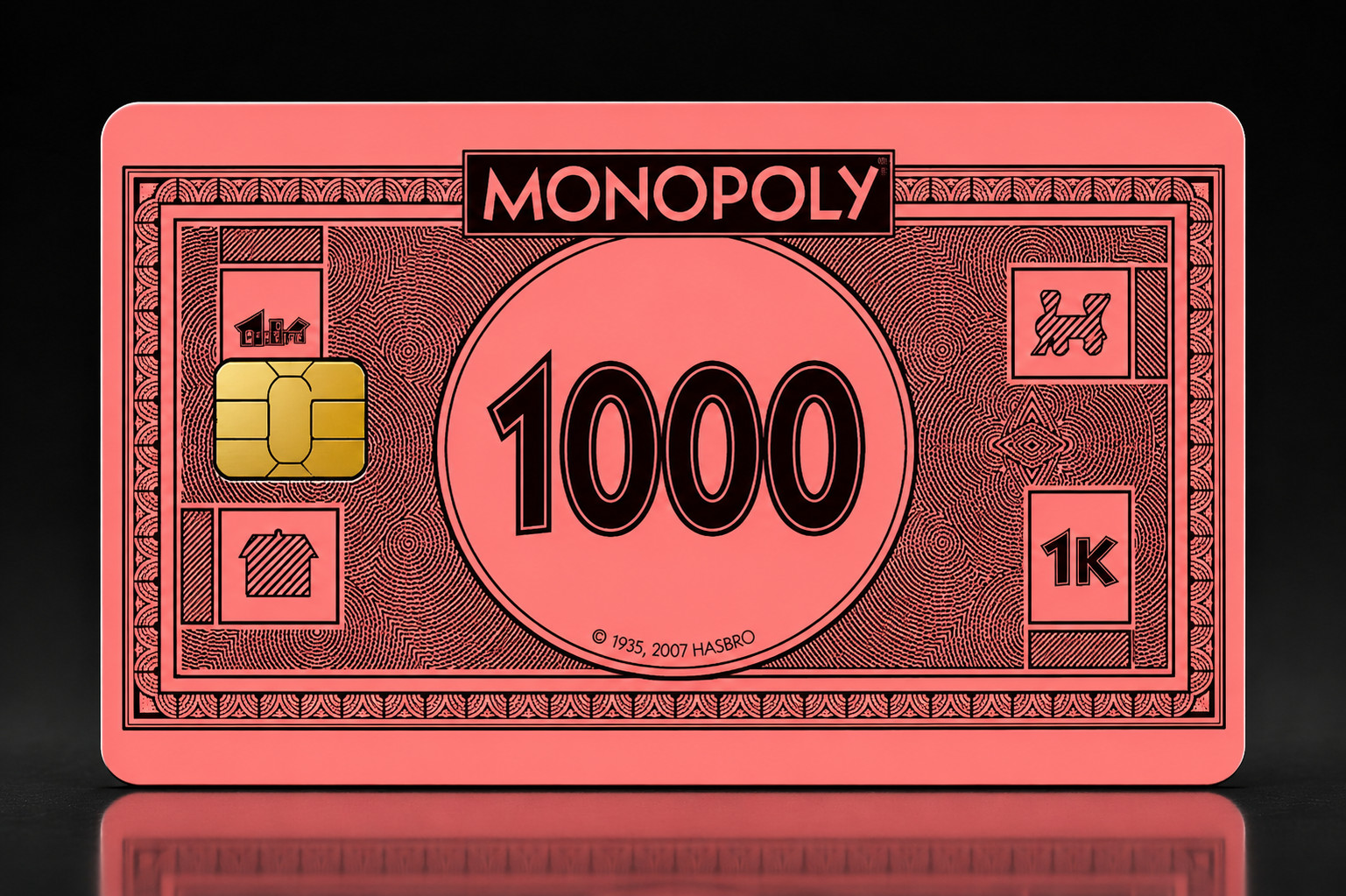 Monopoly Money 1000 Credit Card Skin, Debit Card Covering Vinyl