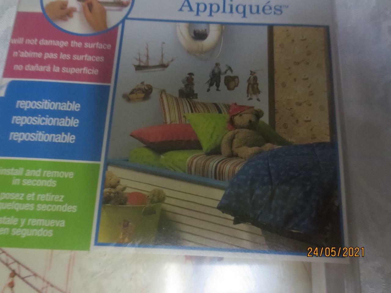 Room Mates RoomMates for Kids Peel & Stick Appliques Pirate & Ship 20+ pieces