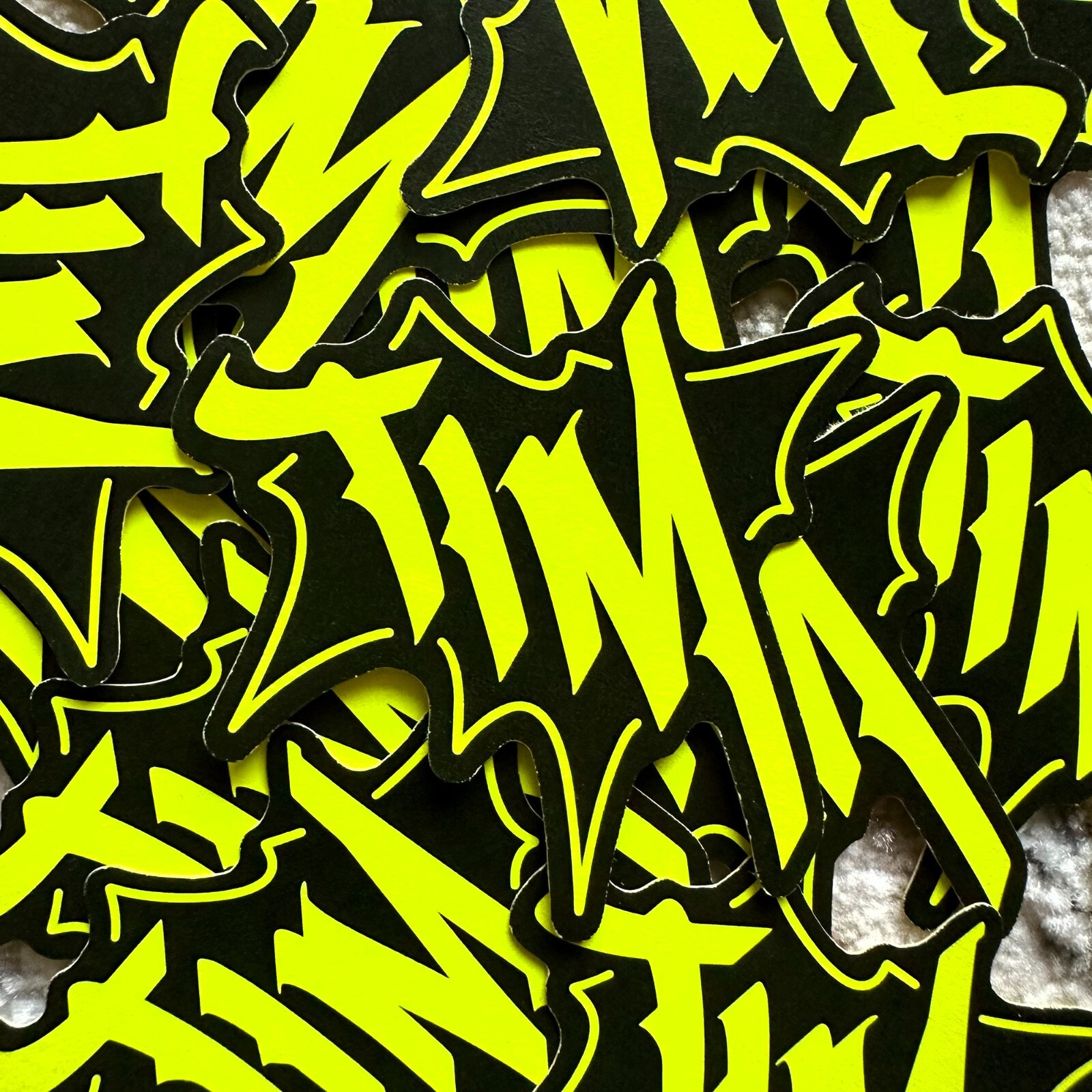 Neon Name Sticker Pack : TIM | for school or Office | graffiti | Calligraphy