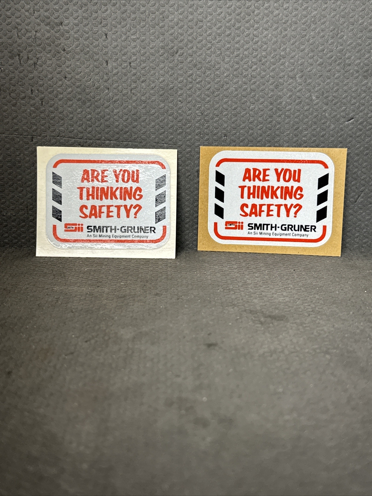 Sii Safety Stickers Smith-Gruner Are You Thinking Safety 2 5/8 in x 2 in Pair