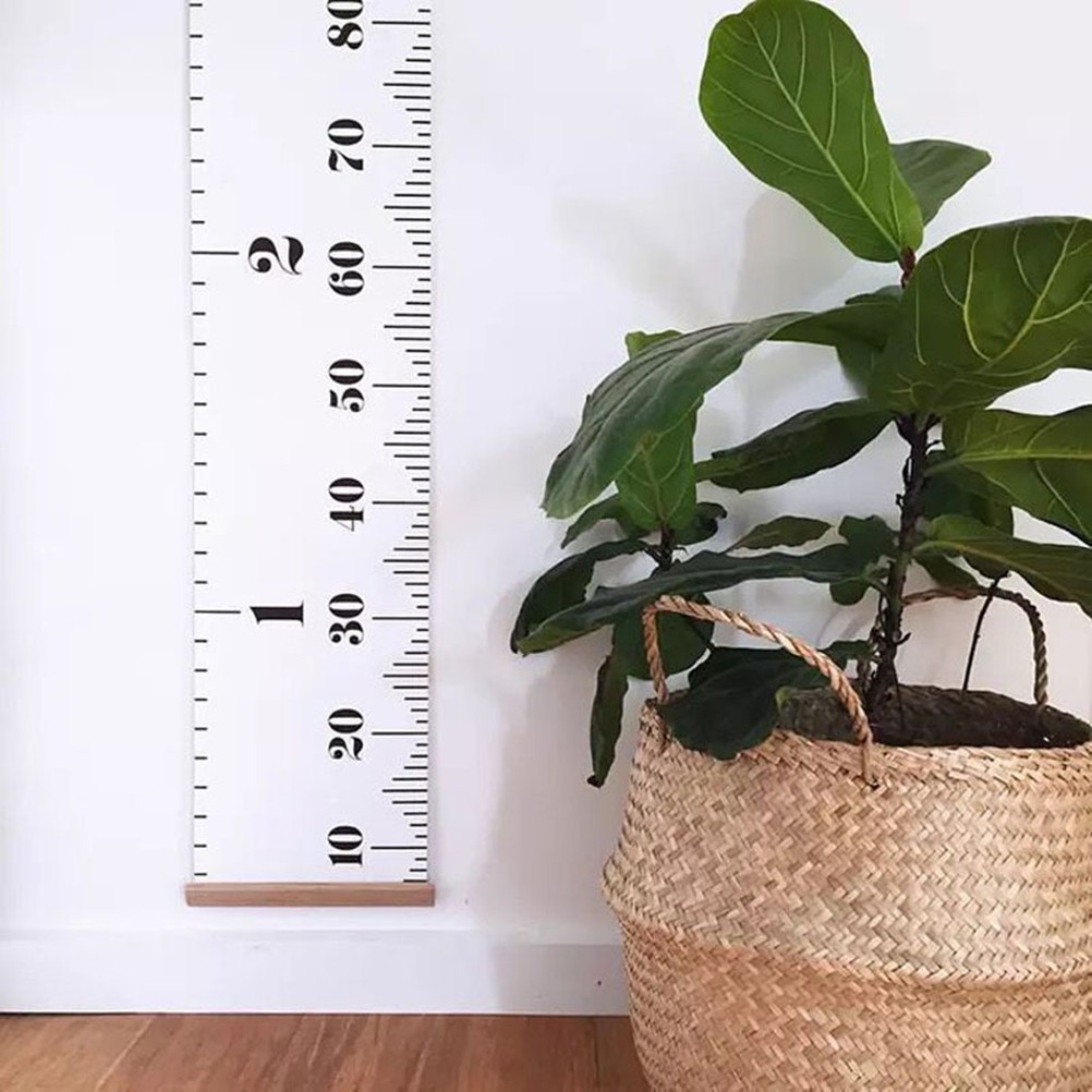 Wood Frame Height Measuring Ruler Hanging Chart For Children Room Wall Decor
