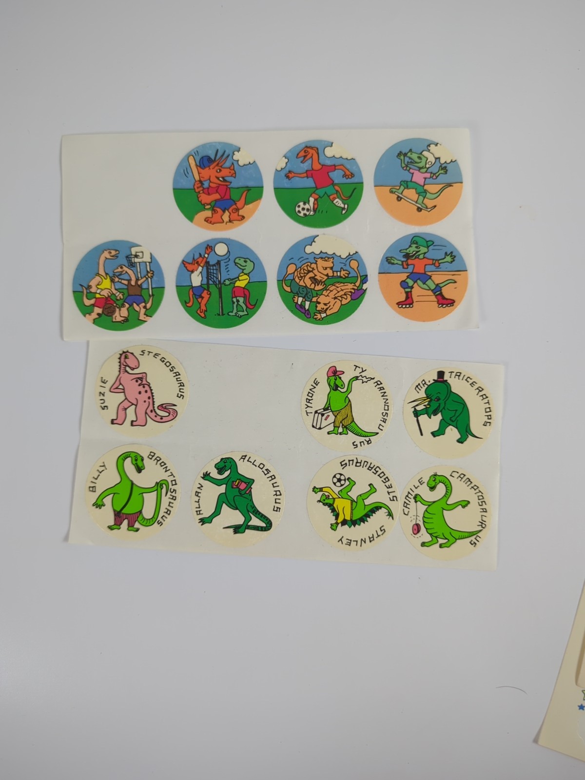 Mixed Lot Vintage 90s Sticker Sheets Animals Hearts Holiday Dinosaur