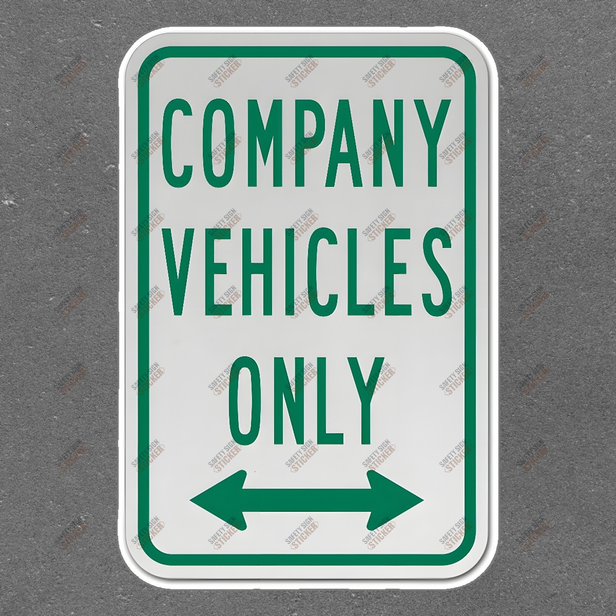 Company Vehicles Only Sign Essential Workplace Safety Notice for #152862