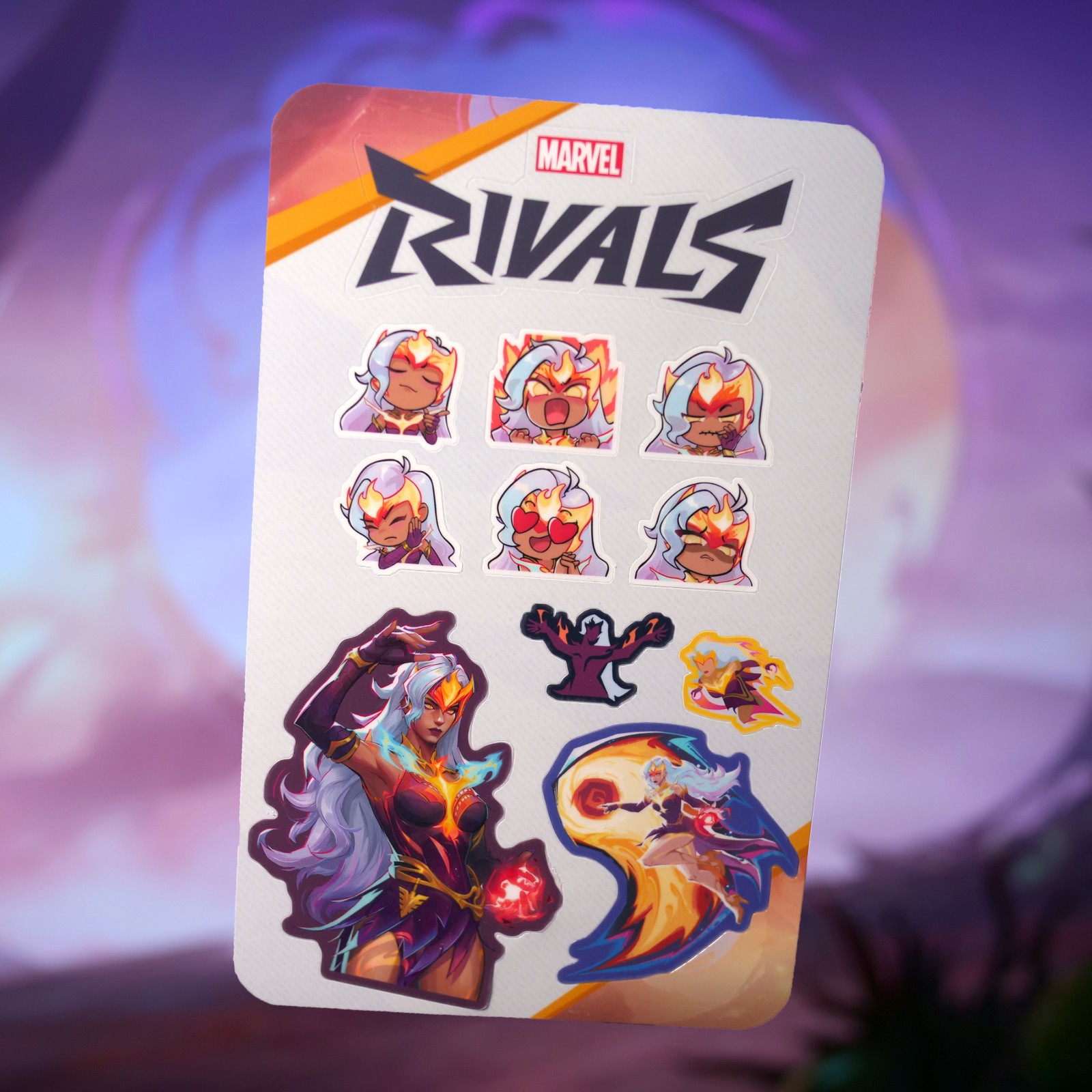 Marvel Rivals Scarlet Witch (Phoenix Chaos Skin) Sticker Sheet