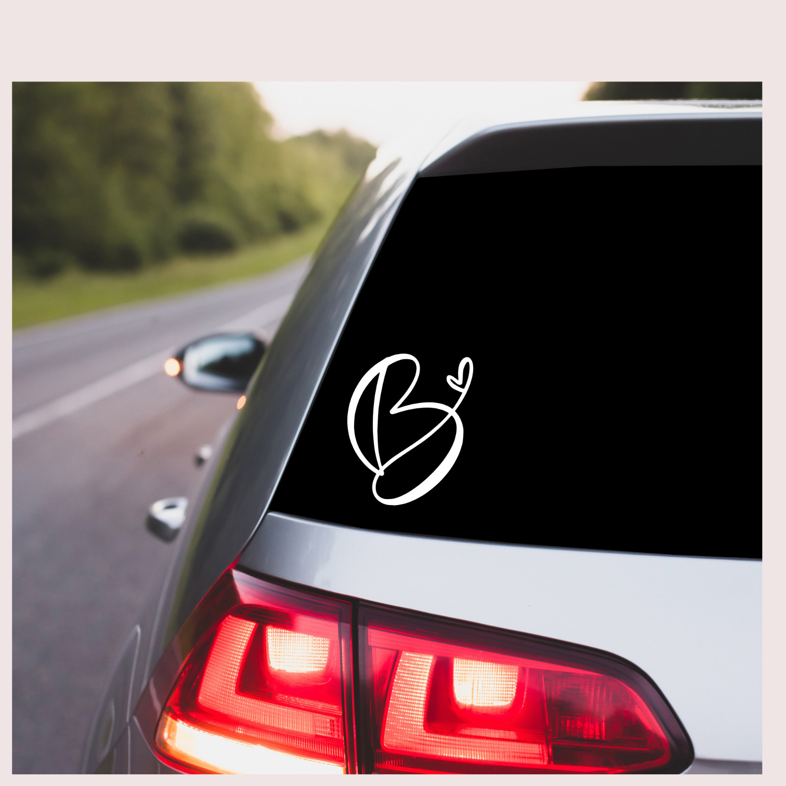 Monogram Decal Vinyl Personalized Decal Tumbler Name Initial Sticker Laptop