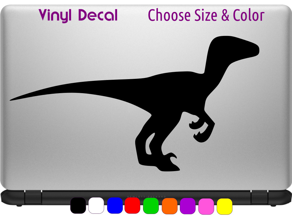 Velociraptor Jurassic Park World Decal Laptop Window Sticker CHOOSE SIZE COLOR