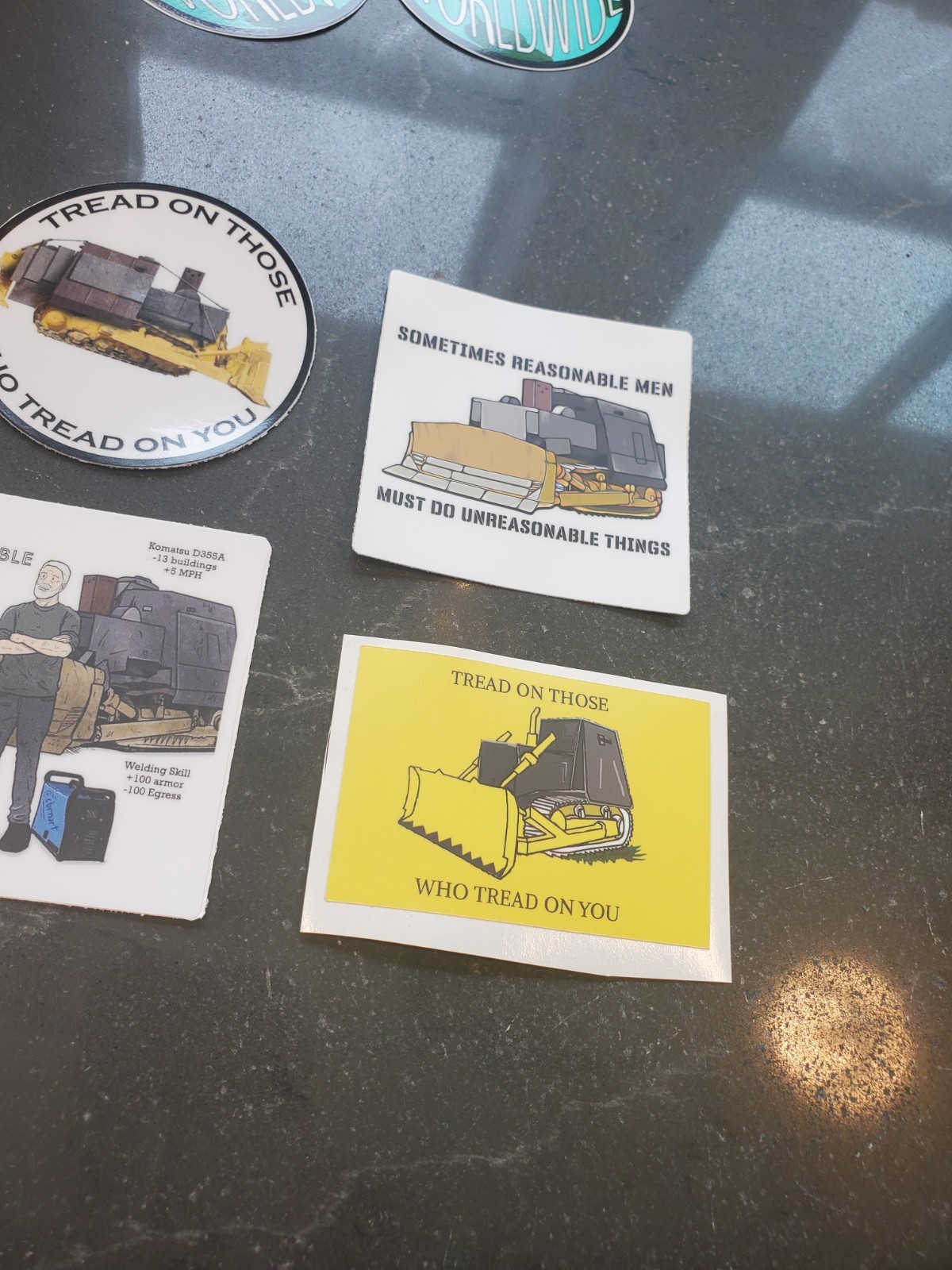 Killdozer stickers (6) weatherproof bumper vinyl decal VARIETY PACK