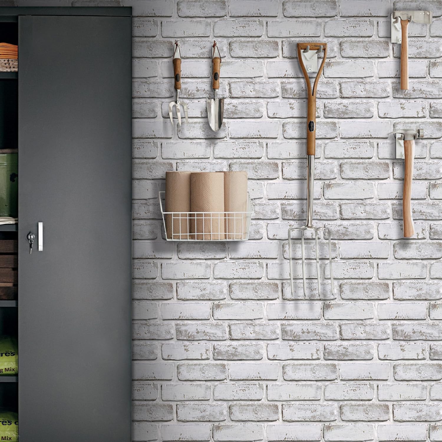 3D Faux Brick Wall Panel Peel and Stick, 10 Pcs of 12"X12", Small Size, Ultra…