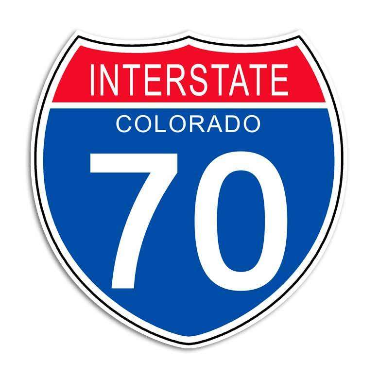 Interstate 70 Sticker – Colorado Highway Sign Decal Garage