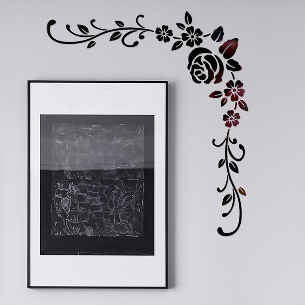 Wall Sticker Wall sticker Flower Art Decor Living Room Removable Acrylic