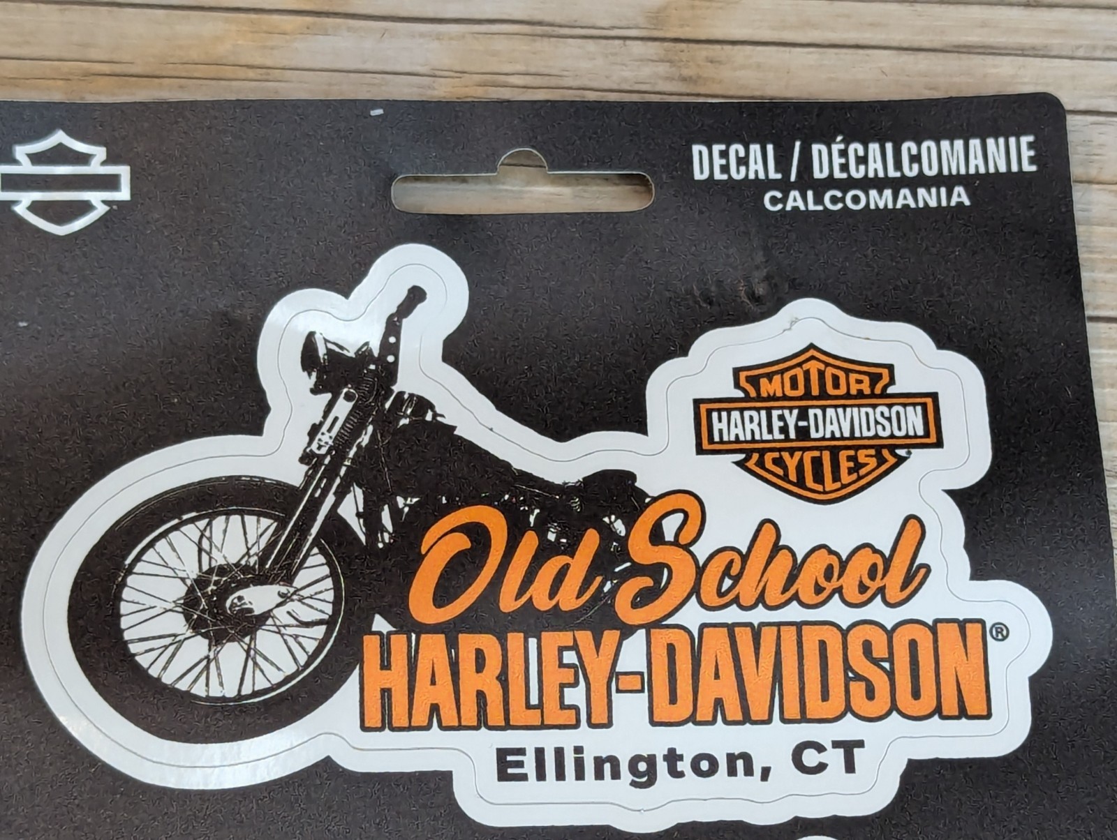 Old School Harley-Davidson Ellington CT Decal Sheet 1 LG 2 SM Chroma 2025
