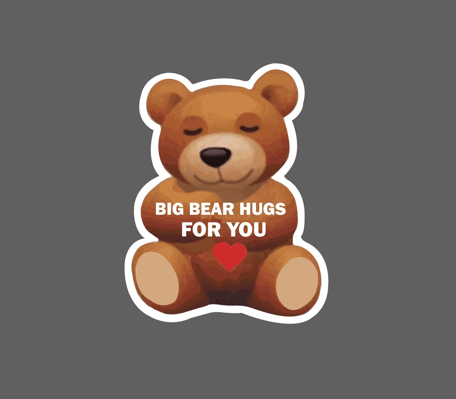 Big Bear Hug Sticker Comfort Waterproof NEW – Buy Any 4 For $1.75 EACH Storewide