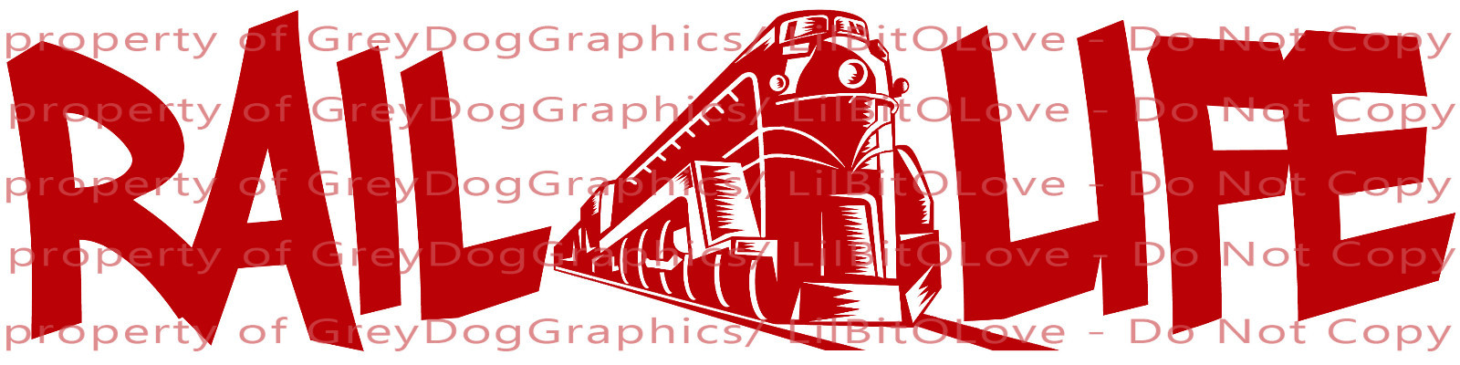 Rail Life Vinyl Decal 22.5 X 5.6 Railroad Conductor Train Sticker Locomotive