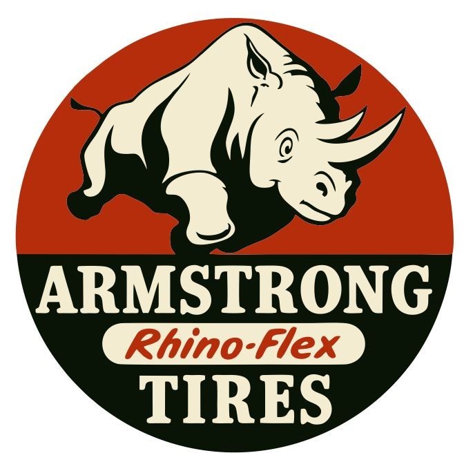 Armstrong Rhino Flex Tires Gas Pump Gas Station Racing Sticker Decal R8396