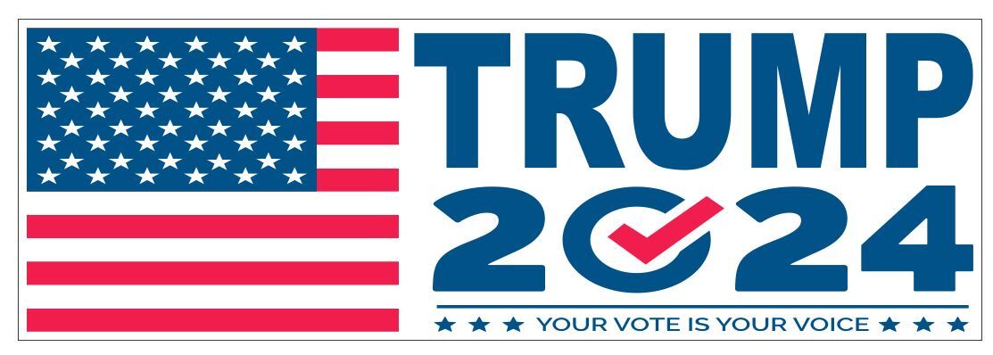 Trump 2024 Bumper Sticker D7287