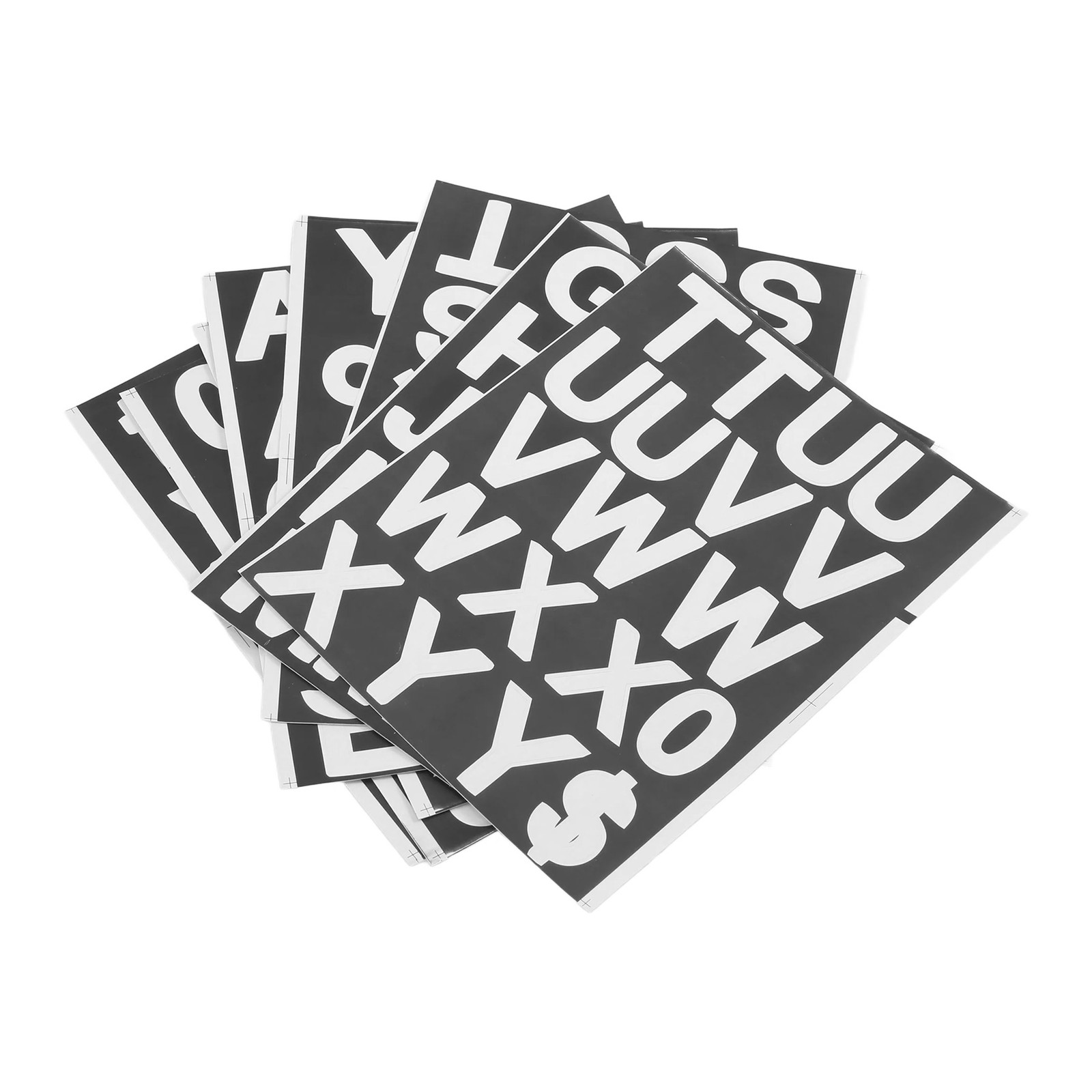 8 Sheets Self-Adhesive Vinyl Letters Numbers Kit, Mailbox Numbers Sticker3780