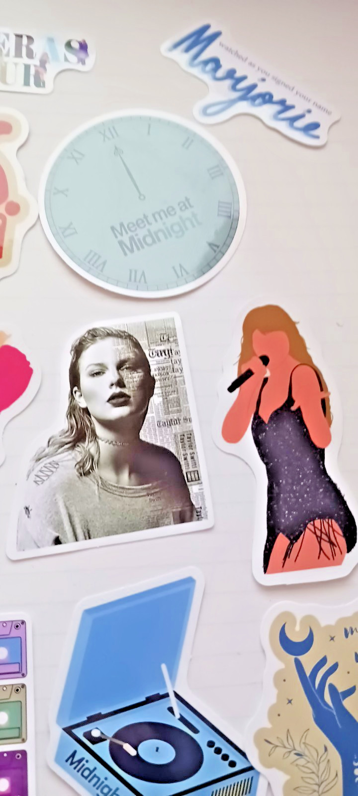 Taylor Swift Stickers 10 pcs. Party Favors , Water Bottle, Decor, Music FAN #1