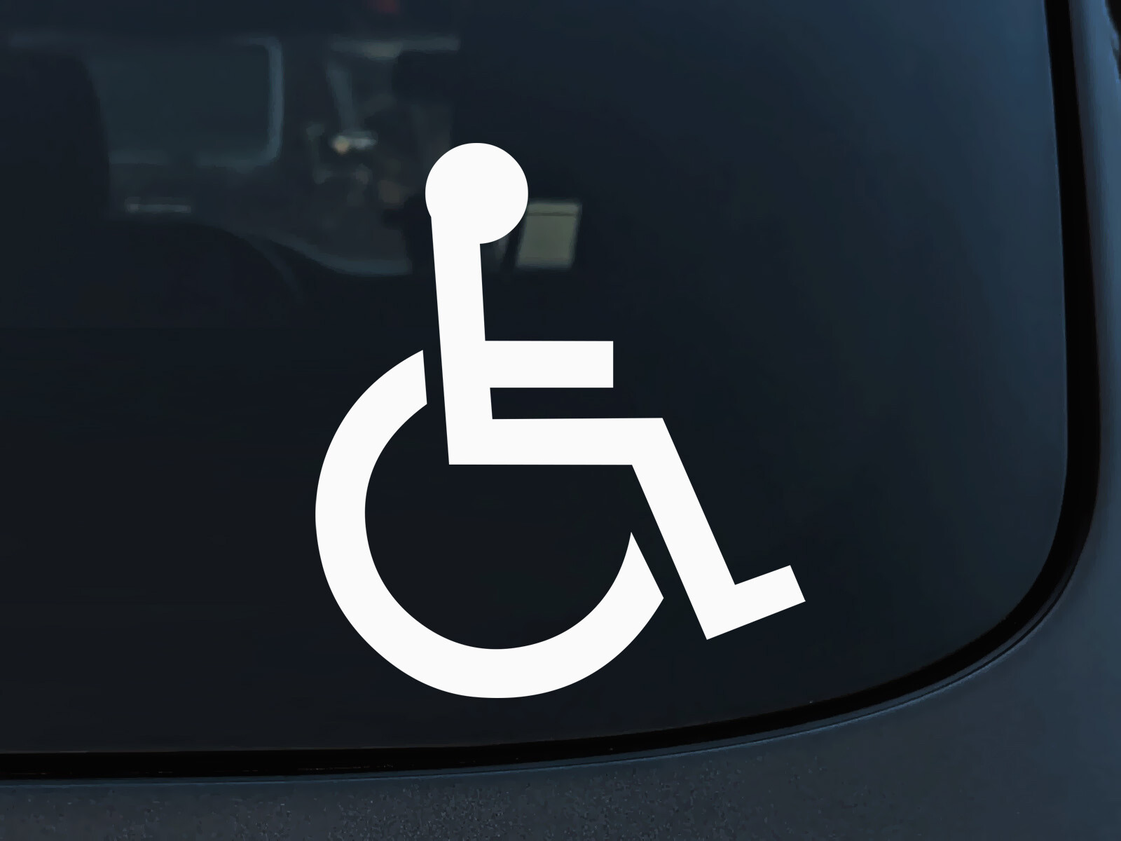 Handicap Sign Wheelchair Disability Accessible Symbol Car Vinyl Decal Sticker