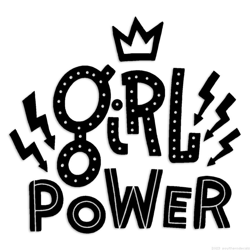 Girl Power – Decal Sticker – Multiple Colors & Sizes – ebn7049