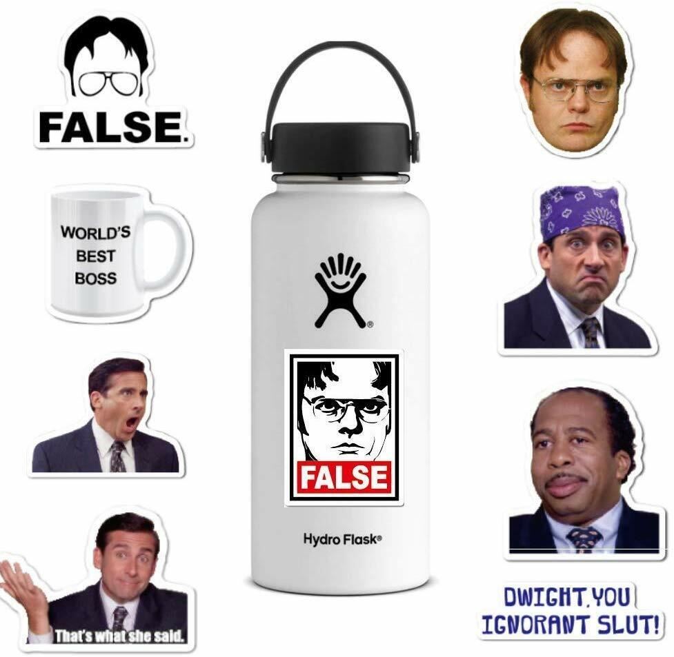THE OFFICE Vinyl Stickers [B] Quote STITIOUS~FALSE FACE TV Show Waterproof Decal