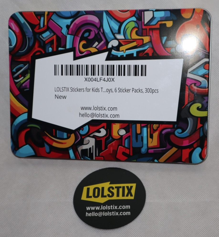 LOLSTIX STICKERS 300 PC SET PREMIUM DECAL LOT NEON CARTOON LAPTOP ANIMALS