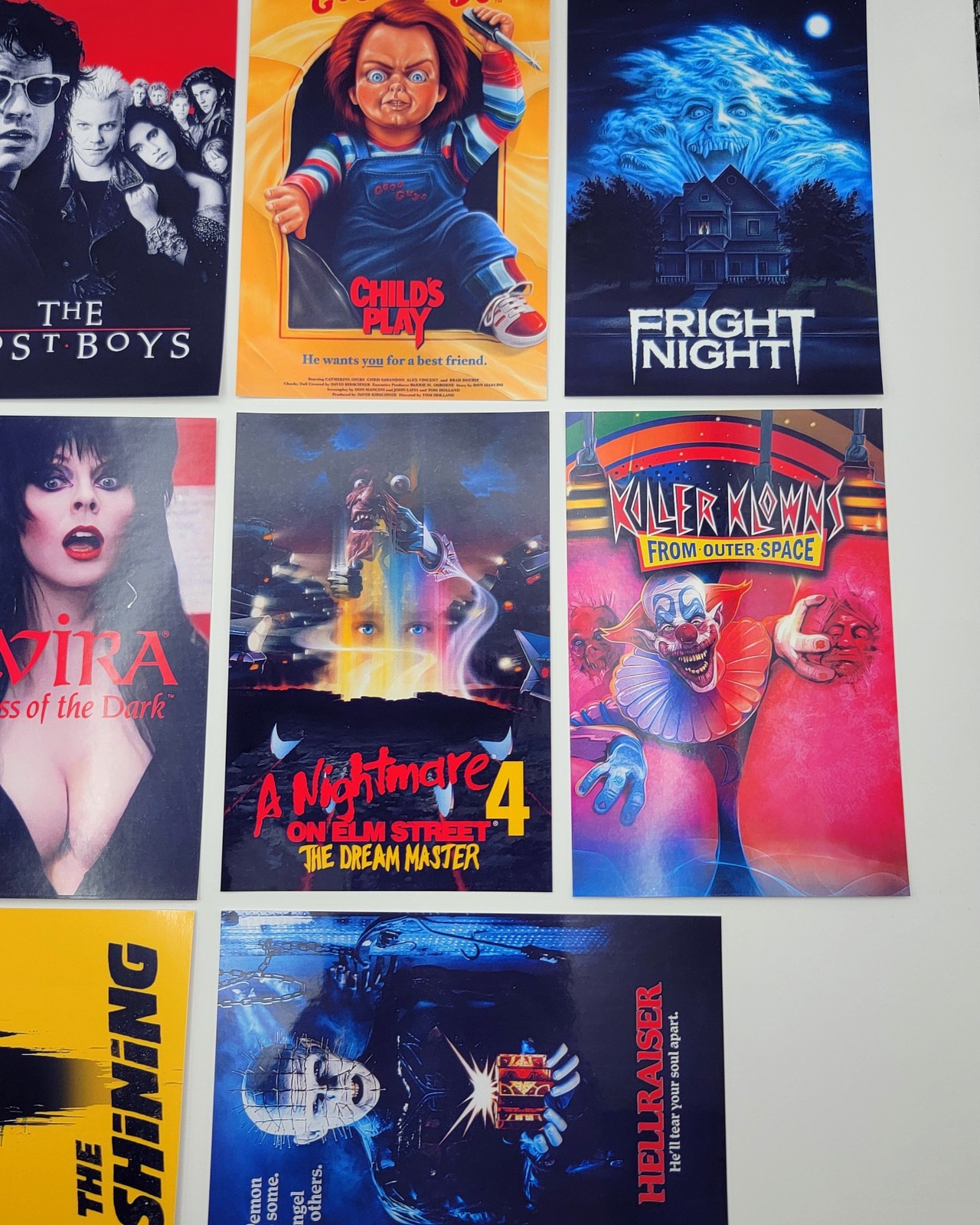 80s Classic Horror Movie Sticker Lot (10 Pack) (Sticker Set 1)