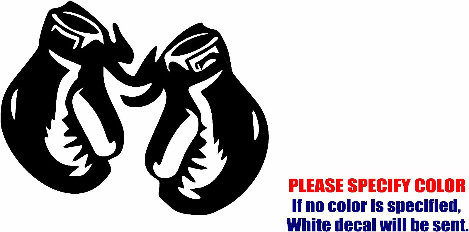 Boxing Gloves Adhesive Vinyl Decal Sticker Car Truck window Various Sizes