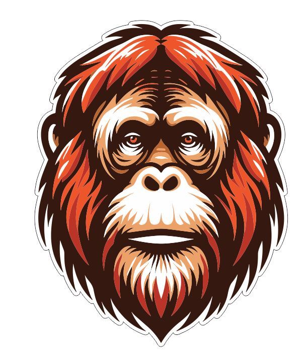 Orangutan Sticker A69