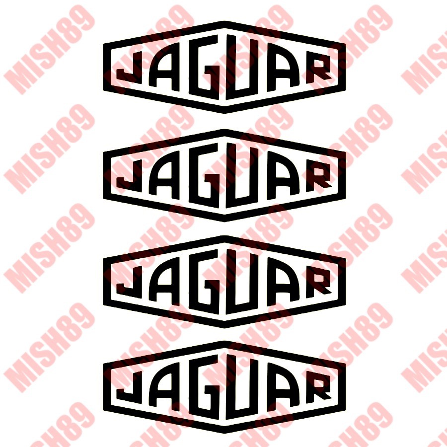 Jaguar Decal Emblem Die Cut Vinyl Sticker C-Type, D-Type, XKE, XJS, XK8, F-Type