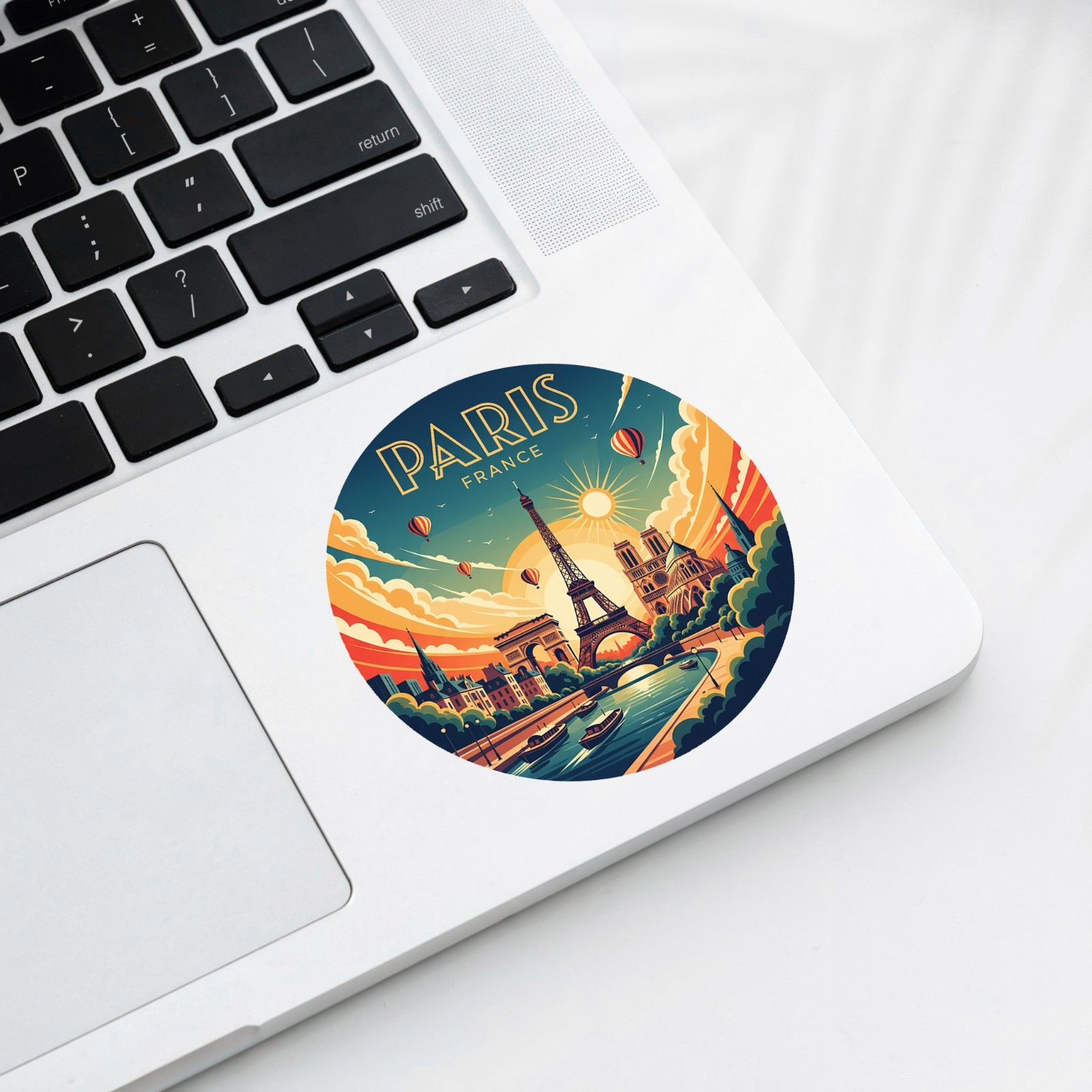 Paris France Vintage Travel Sticker Die Cut Waterproof Vinyl Laptop Decal