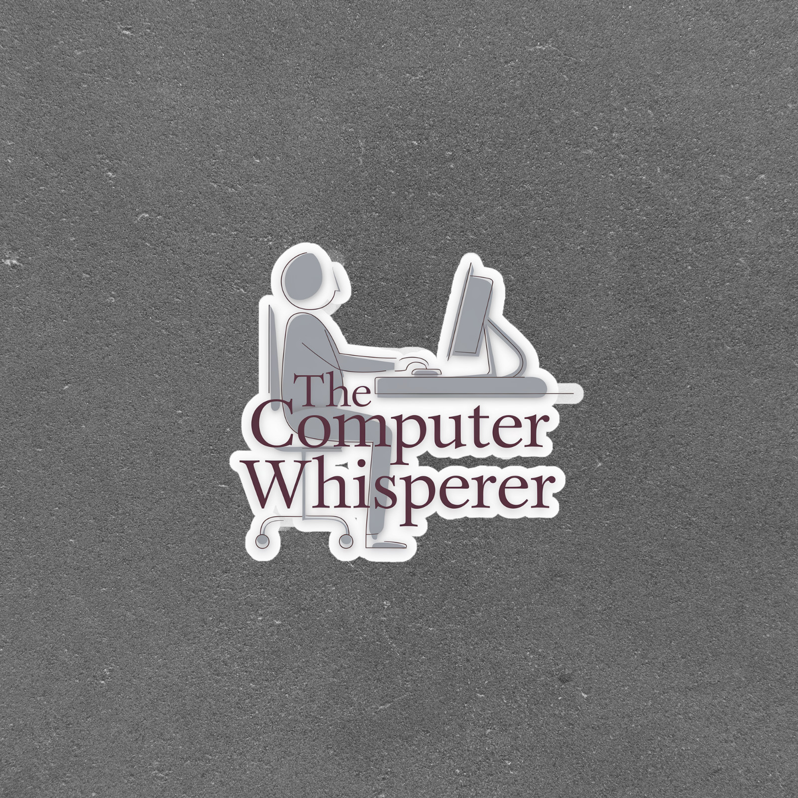 The Computer Whisperer Laptop Repair Geek Tech Sticker #5998