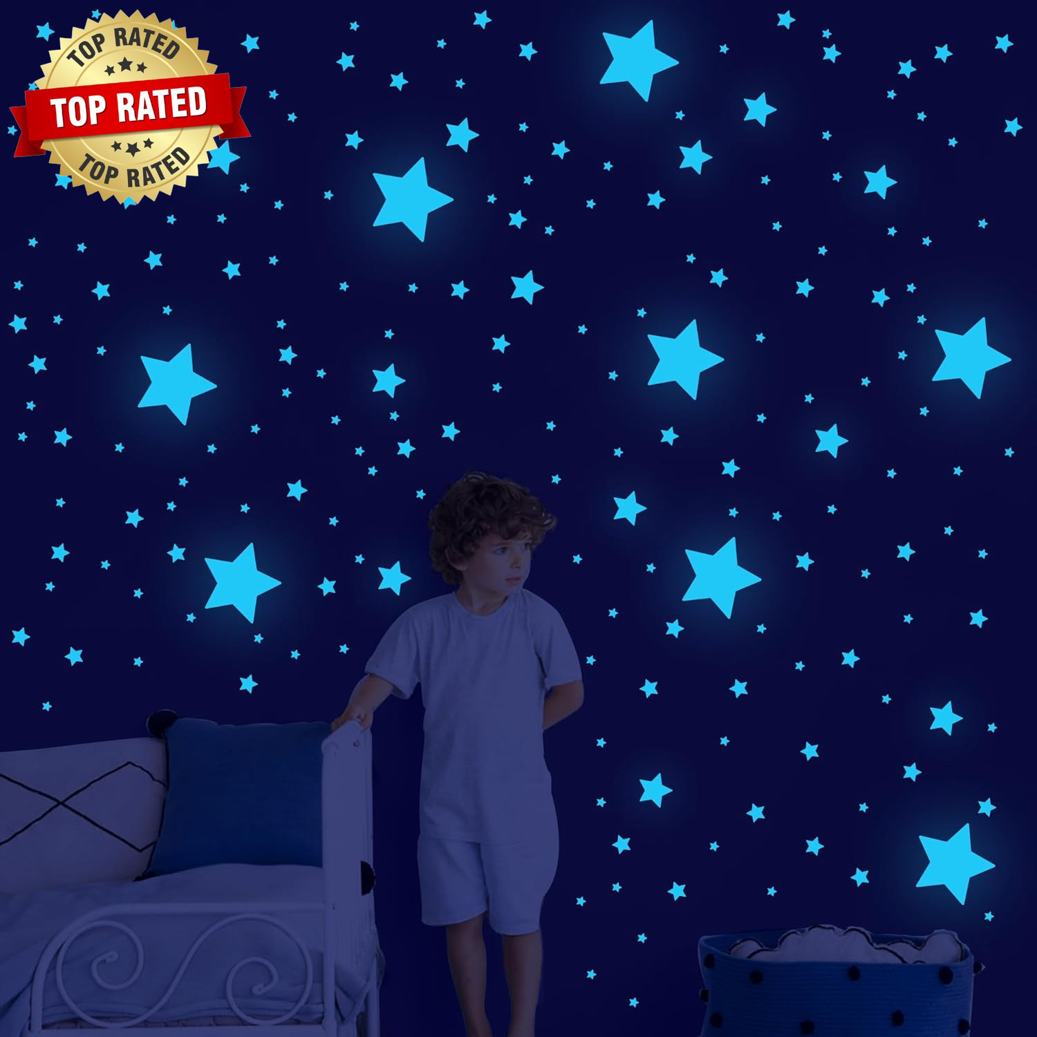 421Pcs Glow in the Dark Stars Ceiling Stars Glow in Dark Space Planet Universe G