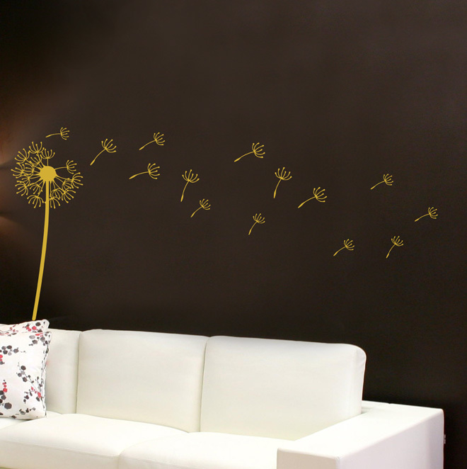 Flower Dandelion Large Vinyl Wall Art Sticker mural Home Bedroom Decoration uk