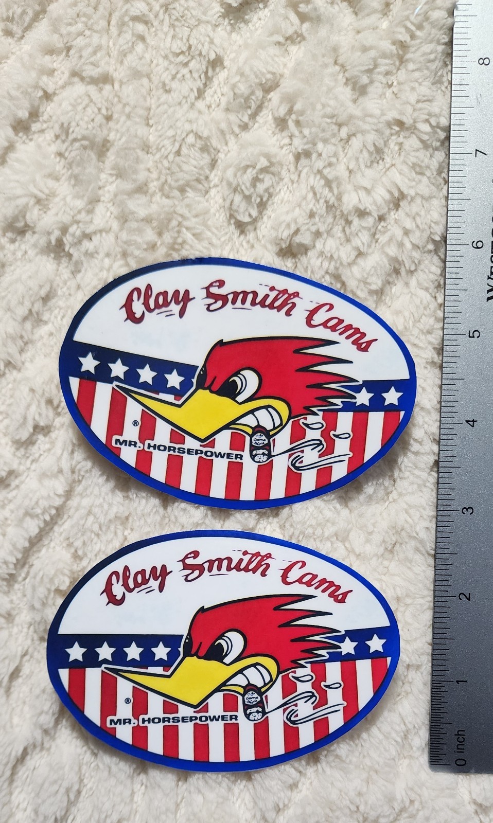 ✨️2 Pack✨️ Clay Smith Cams 3×3 Vinyl Sticker | Mr. Horsepower Hot Rod Decal